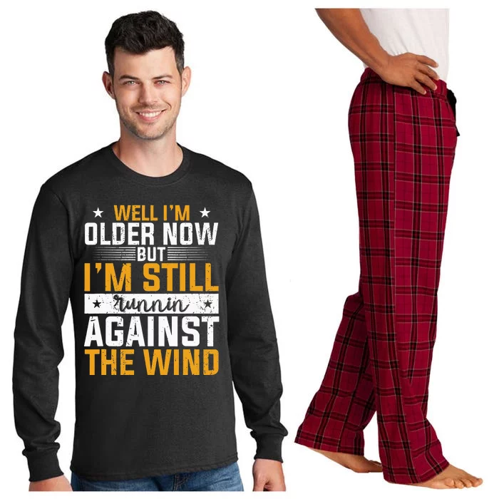 CHRISTIANITY I'm Still Running Against The Wind Long Sleeve Pajama Set