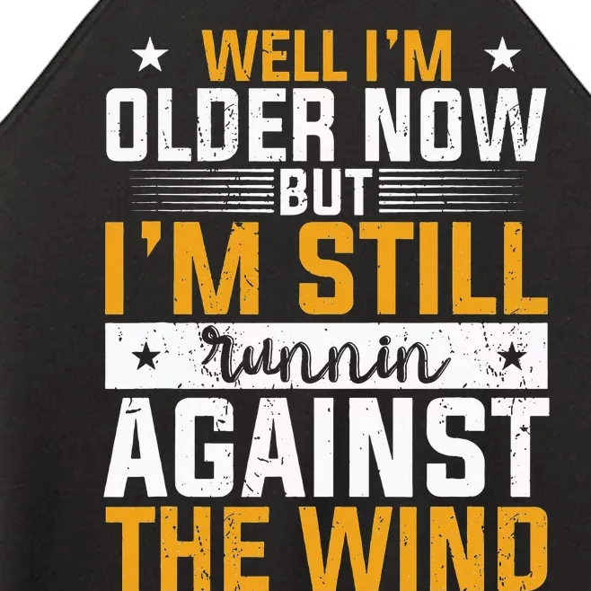 CHRISTIANITY I'm Still Running Against The Wind Women’s Perfect Tri Rocker Tank