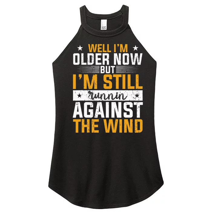 CHRISTIANITY I'm Still Running Against The Wind Women’s Perfect Tri Rocker Tank