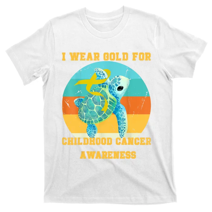 Cancer In September I Wear For Childhood Cancer Awareness T-Shirt