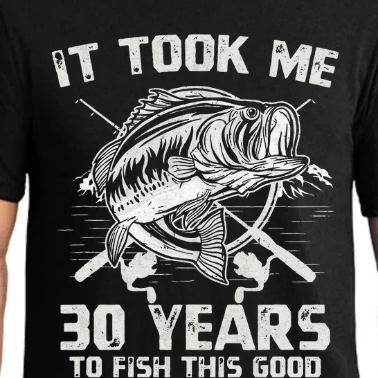 Cute It Took Me 30 Years To Fish 30th Birthday Gift Pajama Set