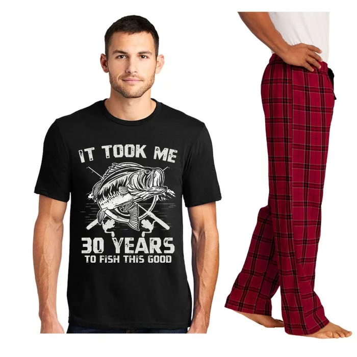 Cute It Took Me 30 Years To Fish 30th Birthday Gift Pajama Set