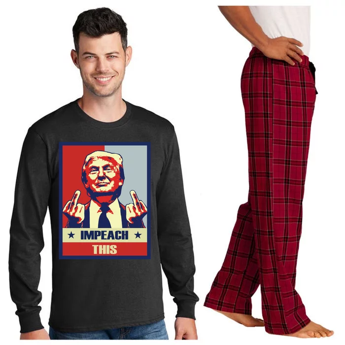 Conservative Impeach This Pro Donald Trump Republican Funny Gift Long Sleeve Pajama Set