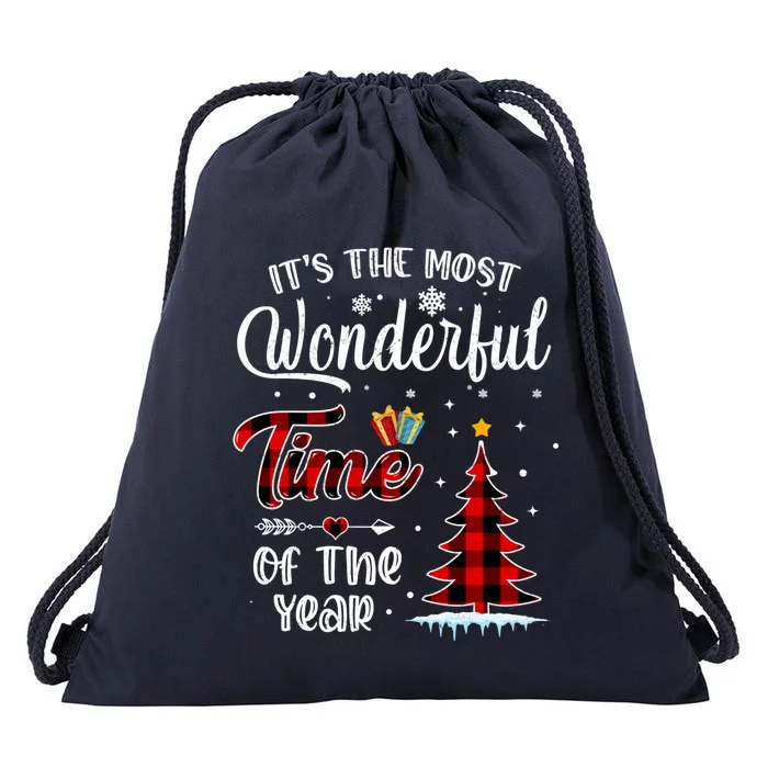 Christmas ItS The Most Wonderful Time Of The Year Gift Drawstring Bag