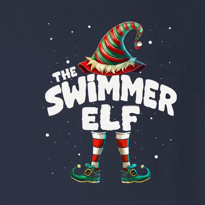 Christmas Im The Swimmer Elf Family Matching Group Gift Toddler Long Sleeve Shirt