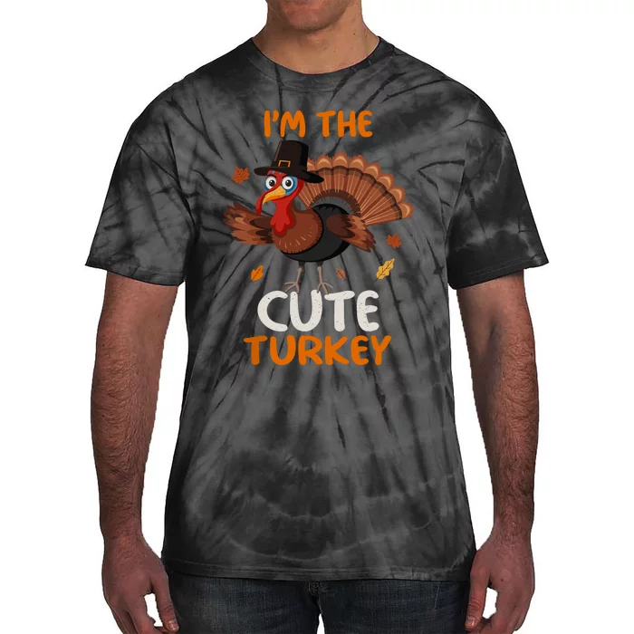 Cute IM The Cute Turkey Family Matching Thanksgiving Tie-Dye T-Shirt