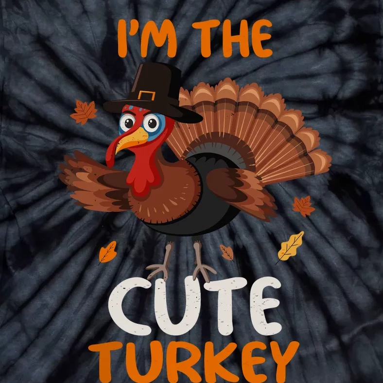 Cute IM The Cute Turkey Family Matching Thanksgiving Tie-Dye T-Shirt