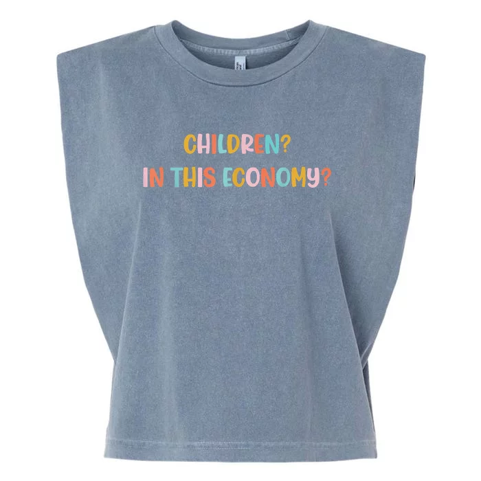 Children In This Economy Garment-Dyed Women's Muscle Tee