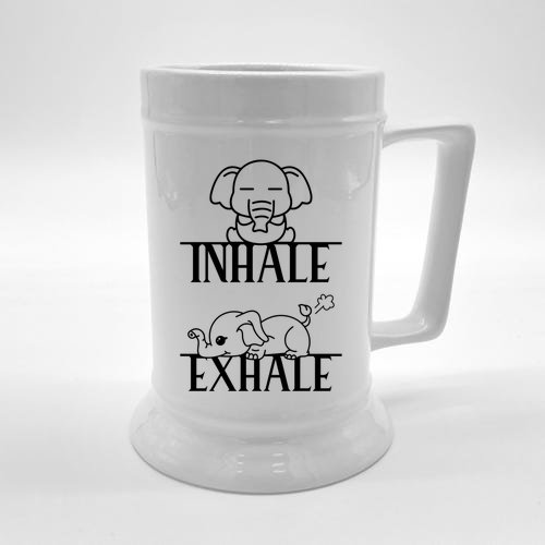 Cool Inhale The Good Exhale The Bad Funny Rehab Vintage Funny Gift Beer