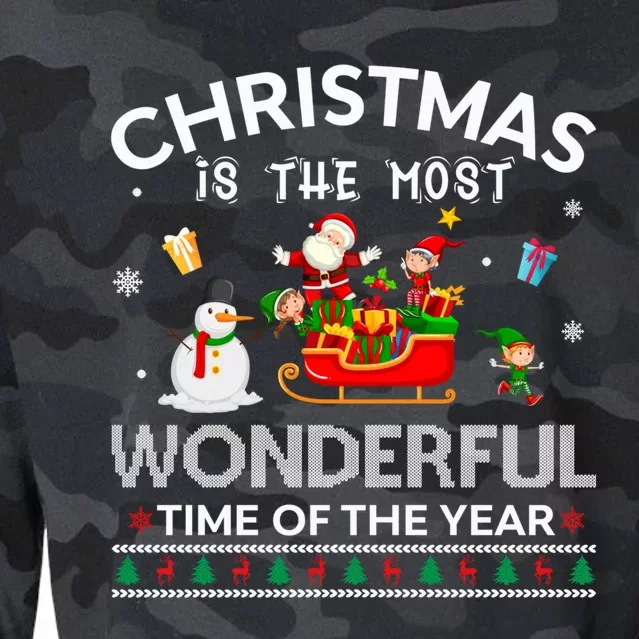 Christmas Is The Most Wonderful Time Of The Year Gift Cropped Pullover Crew