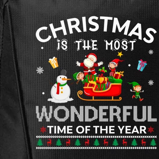 Christmas Is The Most Wonderful Time Of The Year Gift City Backpack