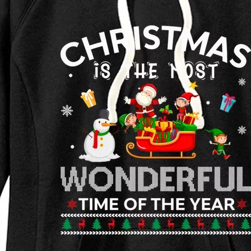 Christmas Is The Most Wonderful Time Of The Year Gift Women's Fleece Hoodie