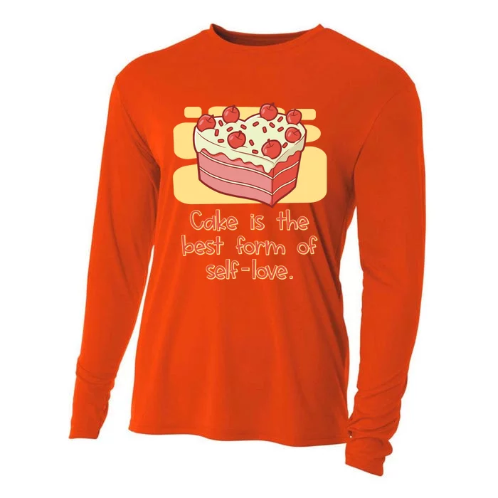 Cake Is The Best Form Of Selflove Sweet Baking Bliss Gift Cooling Performance Long Sleeve Crew