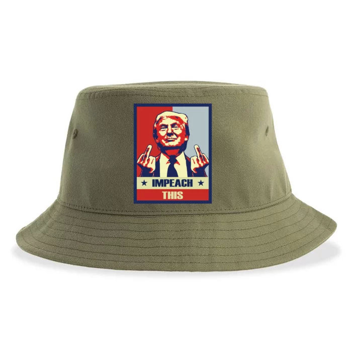 Conservative Impeach This Pro Donald Trump Republican Gift Sustainable Bucket Hat