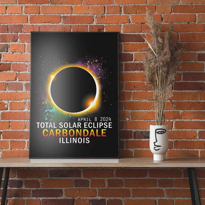 Carbondale Illinois Total Solar Eclipse April 8 2024 Poster