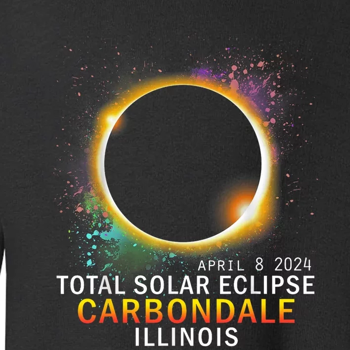 Carbondale Illinois Total Solar Eclipse April 8 2024 Toddler Sweatshirt