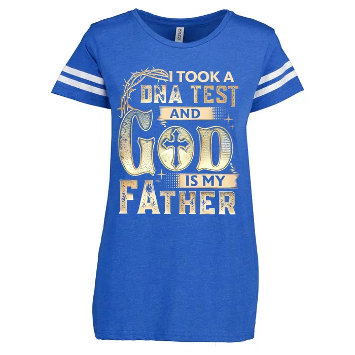 Christian I Took A DNA Test And God Is My Father Gospel Pray Enza Ladies Jersey Football T-Shirt