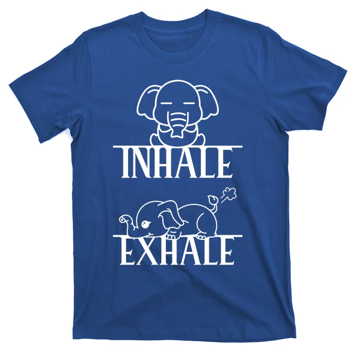 Cool Inhale The Good Exhale The Bad Funny Rehab Vintage Meaningful Gift T-Shirt