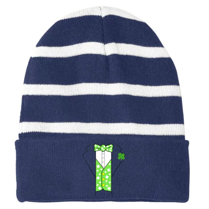 Costume Irish Tuxedo Funny St Patricks Day Boy Striped Beanie with Solid Band