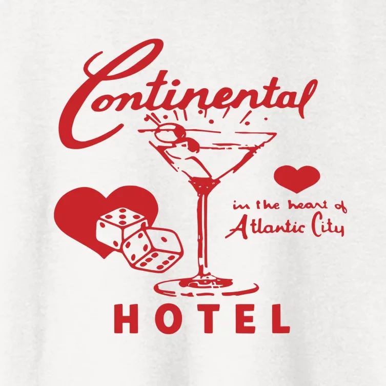 Continental In The Heart Of Atlantic City Hotel Women's Crop Top Tee