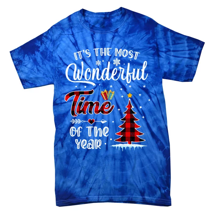 Christmas ItS The Most Wonderful Time Of The Year Meaningful Gift Tie-Dye T-Shirt