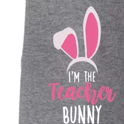 Cute I'm The Teacher Bunny Teacher Easter Day Teacher Bunny Cool Gift Doggie 3-End Fleece Hoodie