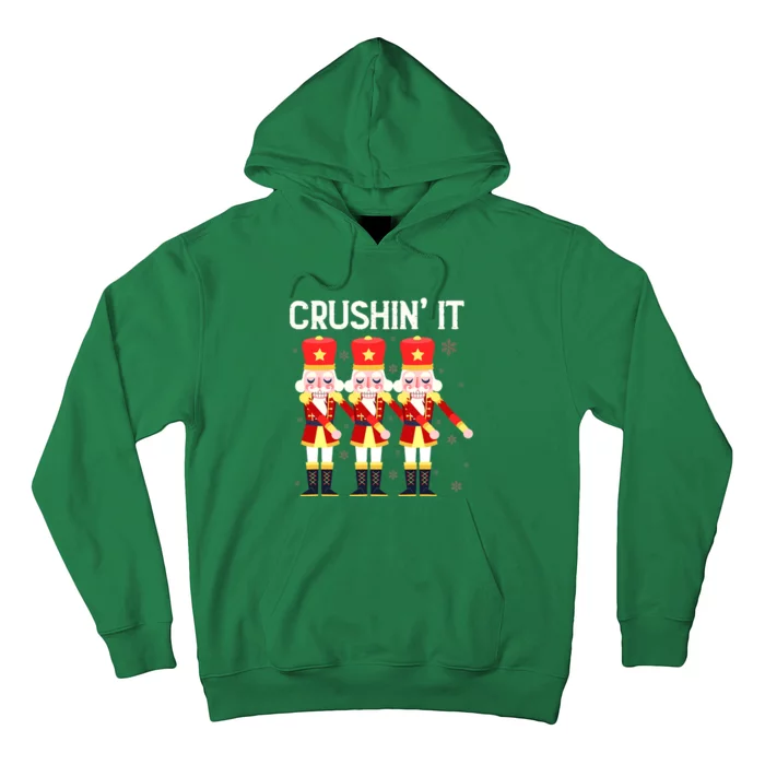 Crushin' It The Christmas Retro Holiday Cute Nutcracker Xmas Hoodie