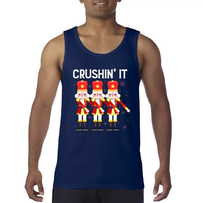 Crushin' It The Christmas Retro Holiday Cute Nutcracker Xmas Tank Top