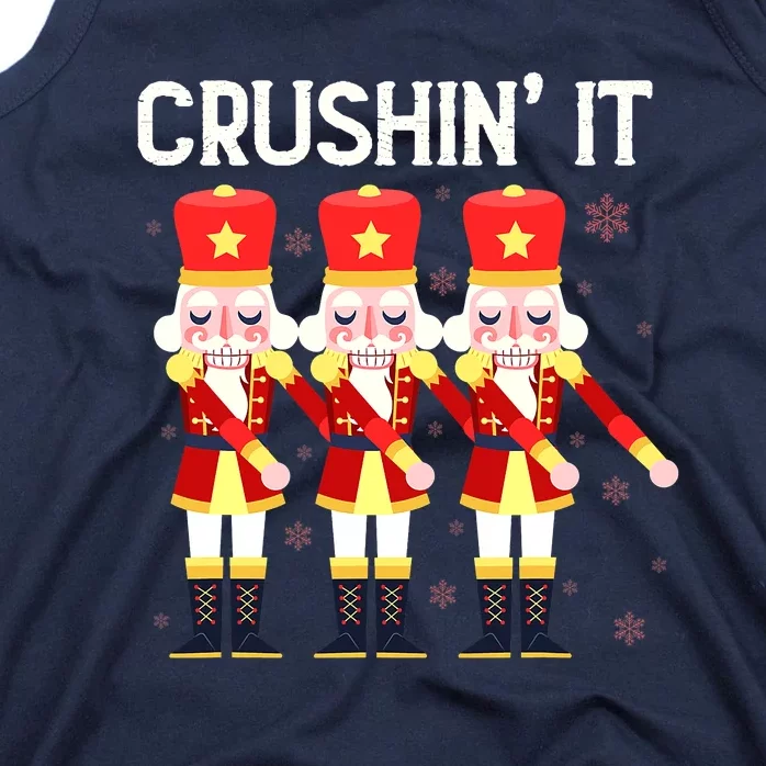 Crushin' It The Christmas Retro Holiday Cute Nutcracker Xmas Tank Top