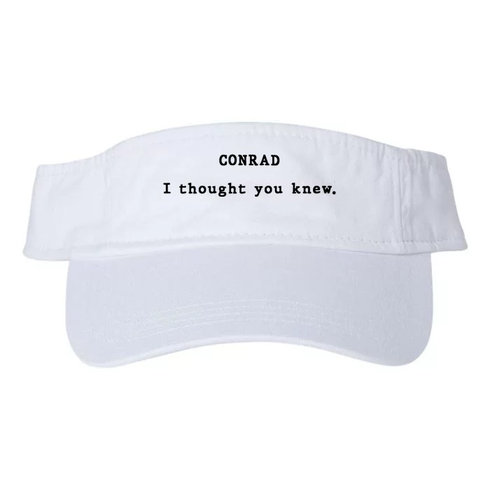 Conrad I Thought You Knew Valucap Bio-Washed Visor