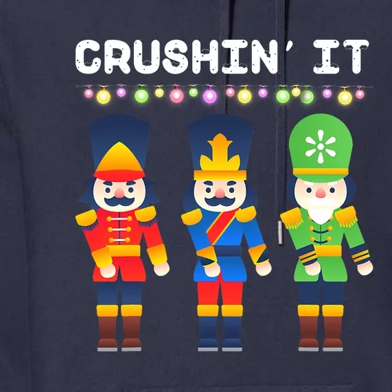 Crushin' It The Christmas Retro Holiday Cute Premium Hoodie