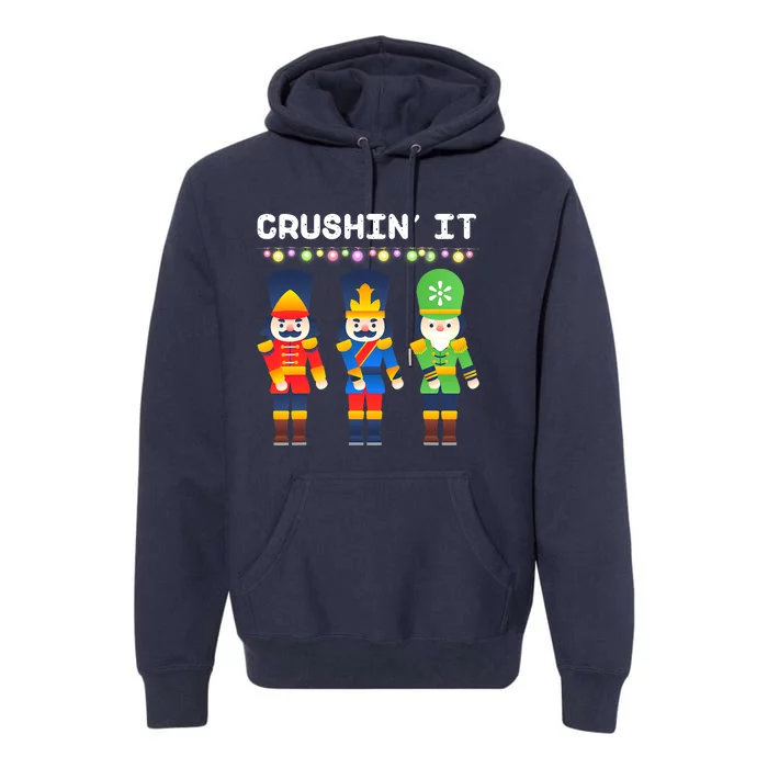 Crushin' It The Christmas Retro Holiday Cute Premium Hoodie