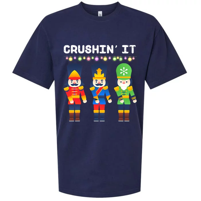 Crushin' It The Christmas Retro Holiday Cute Sueded Cloud Jersey T-Shirt