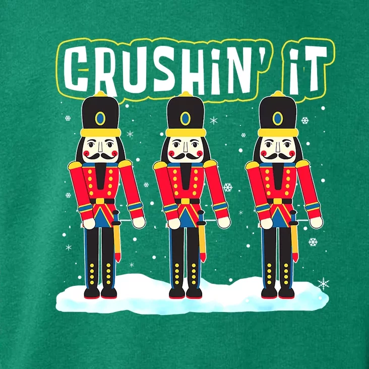 Crushin' It The Christmas Retro Holiday Cute Nutcracker Xmas Toddler Hoodie