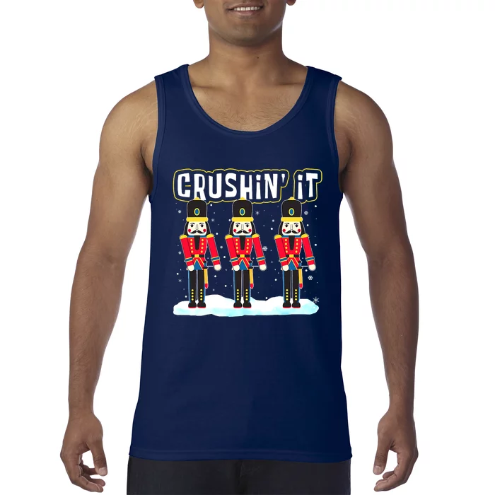 Crushin' It The Christmas Retro Holiday Cute Nutcracker Xmas Tank Top