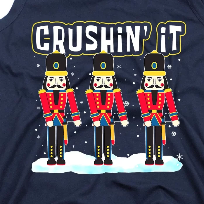 Crushin' It The Christmas Retro Holiday Cute Nutcracker Xmas Tank Top