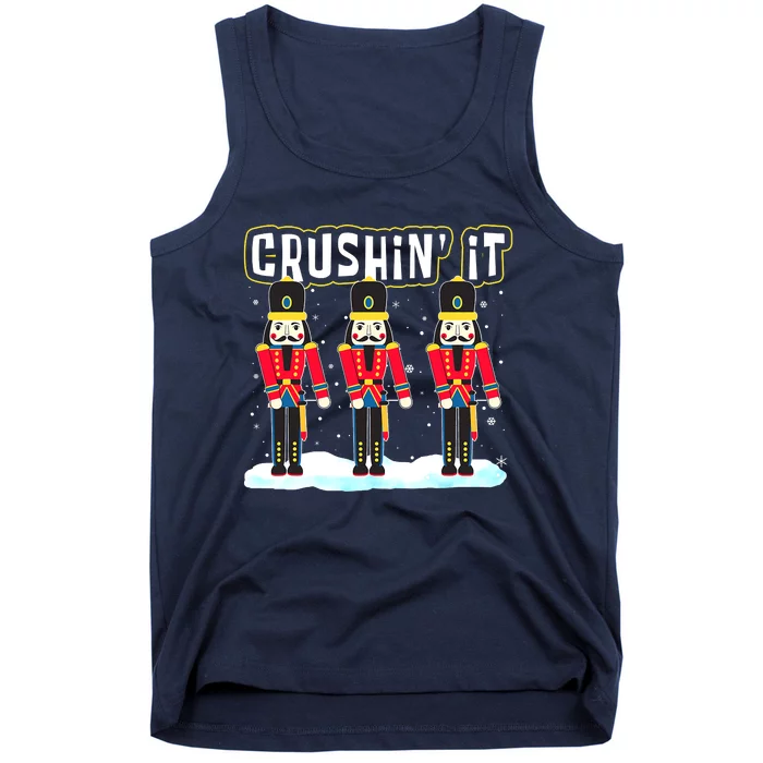 Crushin' It The Christmas Retro Holiday Cute Nutcracker Xmas Tank Top