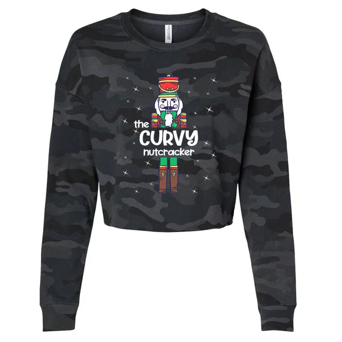 Crushin' It The Christmas Retro Holiday Cute Nutcracker Xmas Cropped Pullover Crew