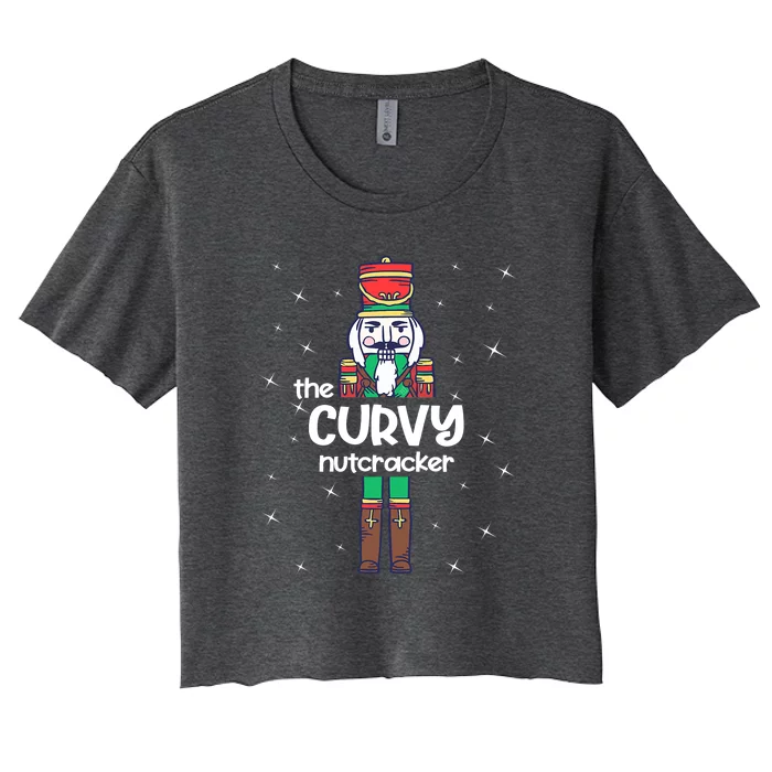 Crushin' It The Christmas Retro Holiday Cute Nutcracker Xmas Women's Crop Top Tee