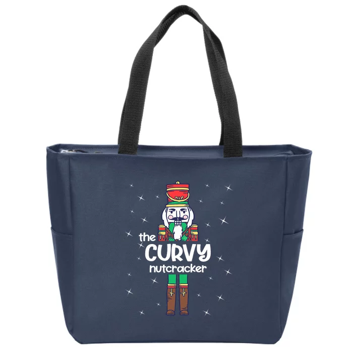 Crushin' It The Christmas Retro Holiday Cute Nutcracker Xmas Zip Tote Bag