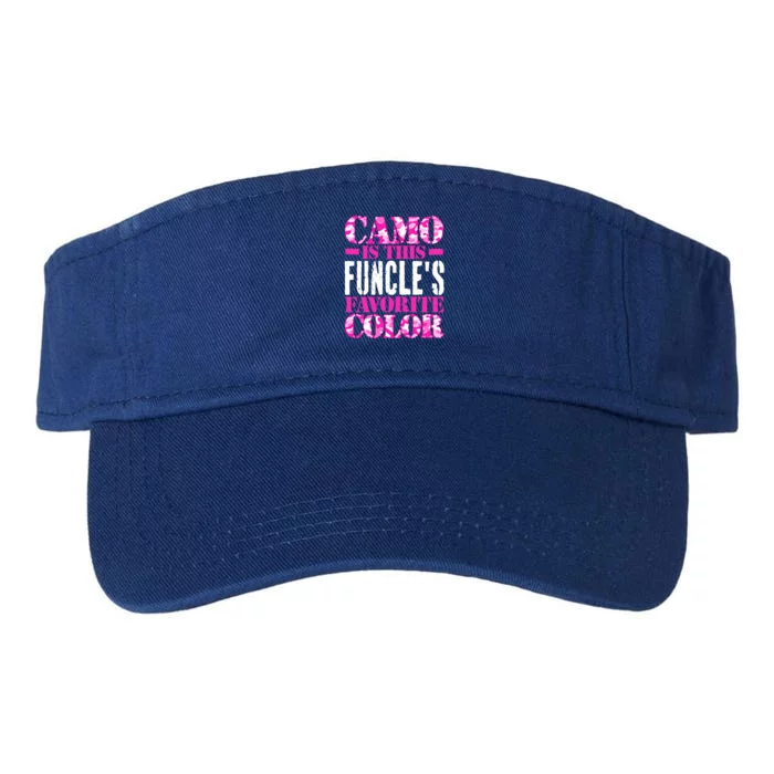 Camo Is This Funcle's Favorite Color Camouflage Funny Gift Valucap Bio-Washed Visor