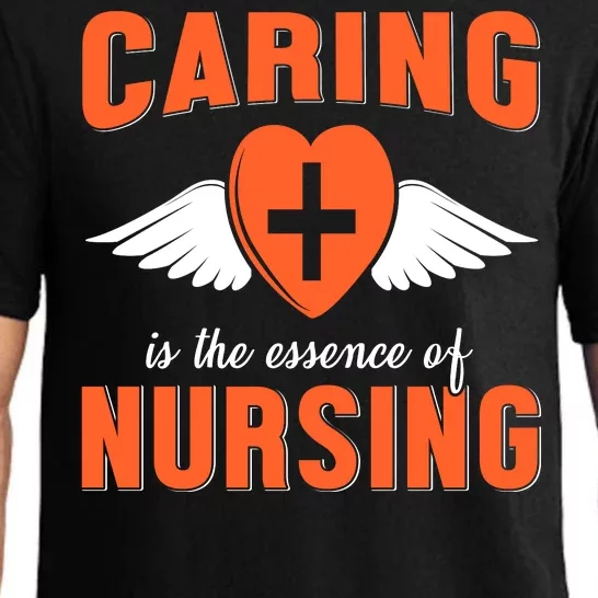 Caring Is The Essence Nursing Pajama Set