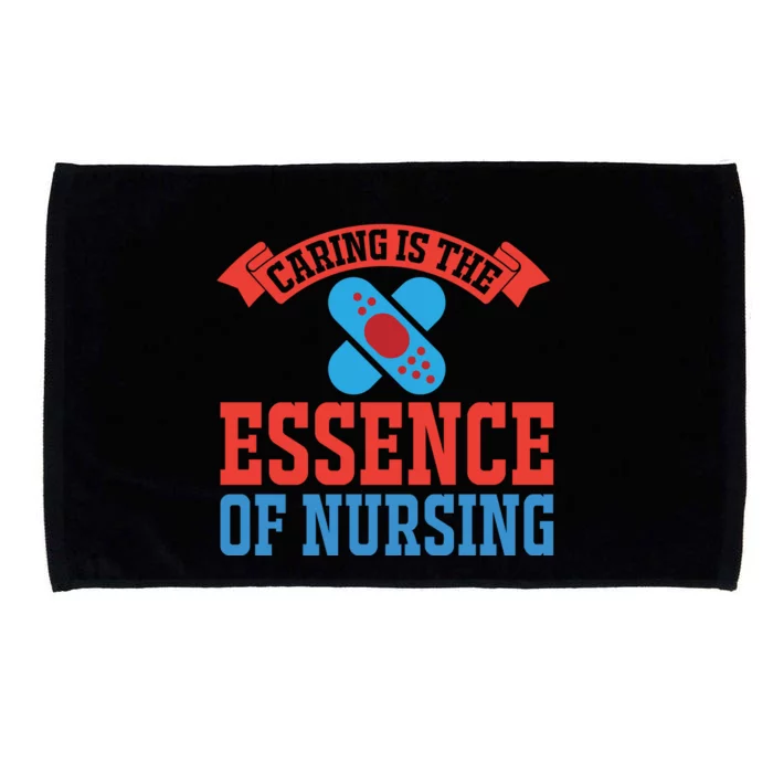 Caring Is The Essence Of Nursing Microfiber Hand Towel