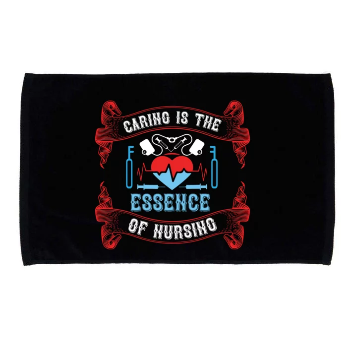 Caring Is The Essence Of Nursing Microfiber Hand Towel