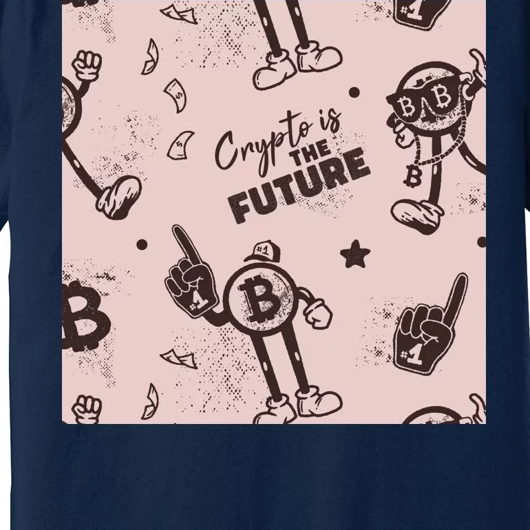 Crypto Is The Future Retro Premium T-Shirt