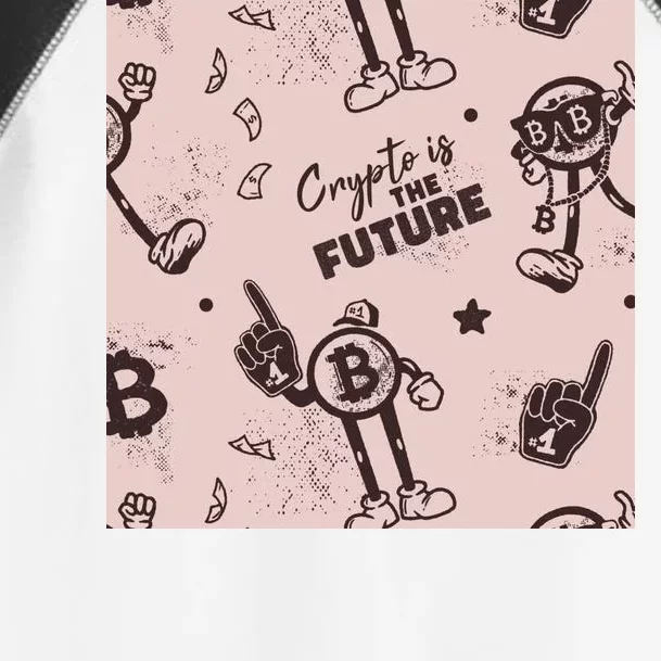 Crypto Is The Future Retro Toddler Fine Jersey T-Shirt