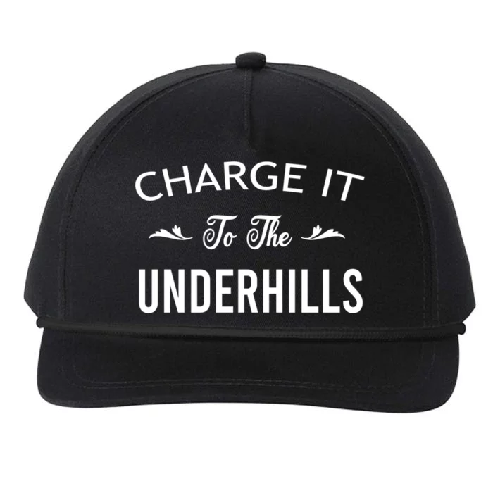 Charge It To The Underhills Snapback Five-Panel Rope Hat