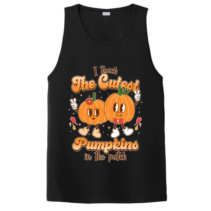 Cute I Teach The Cutest Pumpkins In The Patch Teacher Life Performance Tank