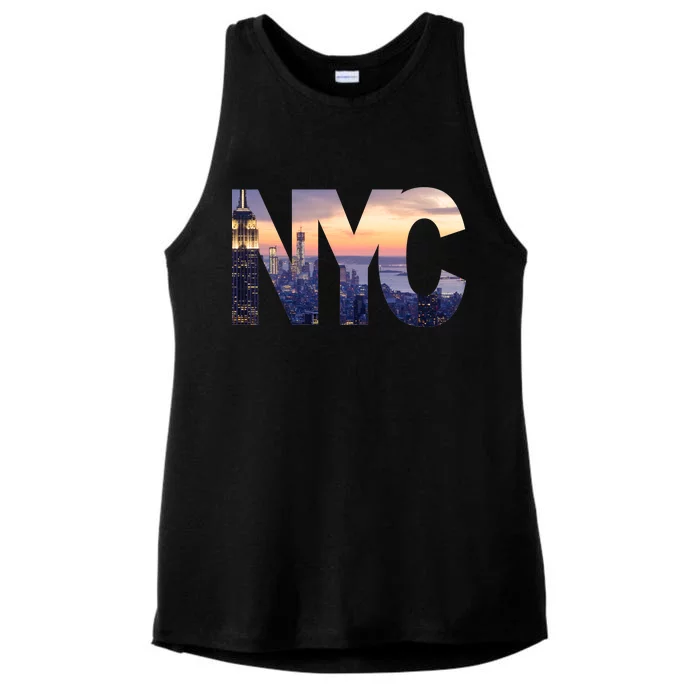 City Of NYC Ladies Tri-Blend Wicking Tank