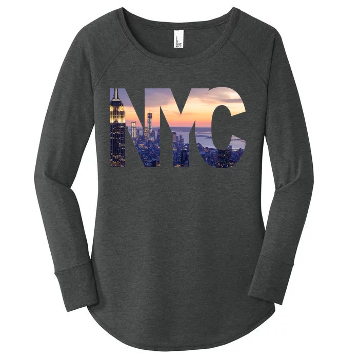 City Of NYC Women's Perfect Tri Tunic Long Sleeve Shirt